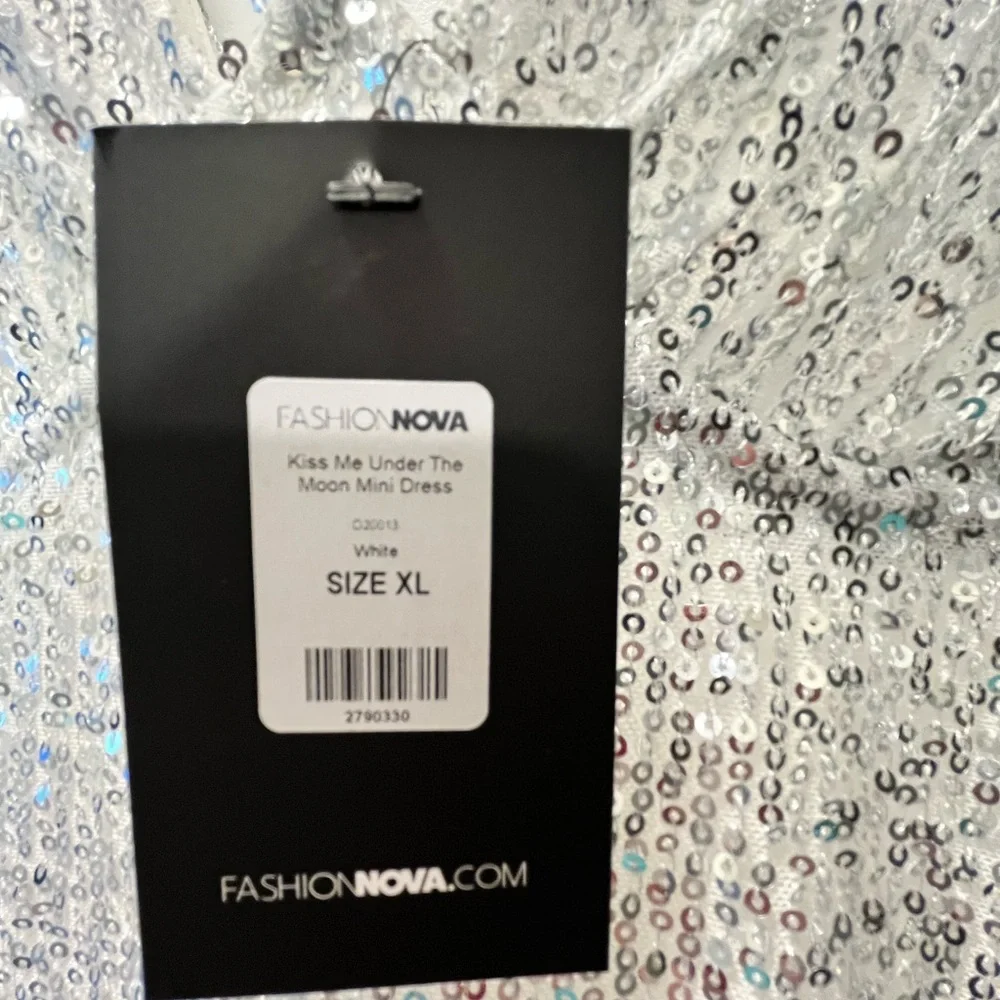 Fashion Nova Kiss Me Under The Moon Mini Dress - White size XL - Picture 9 of 9